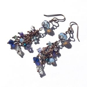 Gypsy Festival Jewels Earrings Fringe Tassel Boho